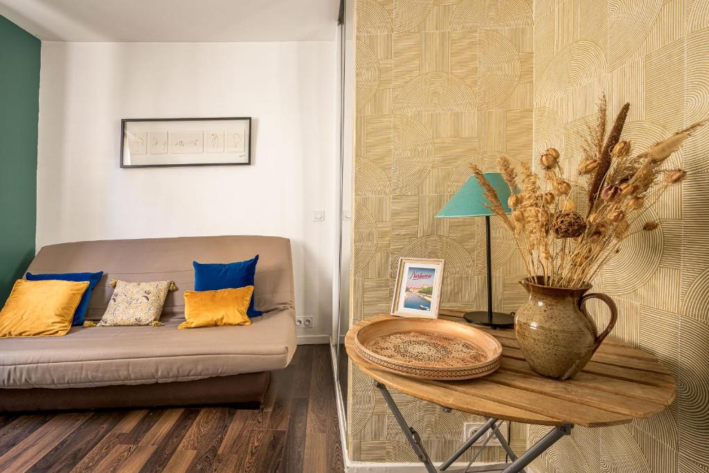 Χώρος καθιστικού στο Joli studio Narbonne