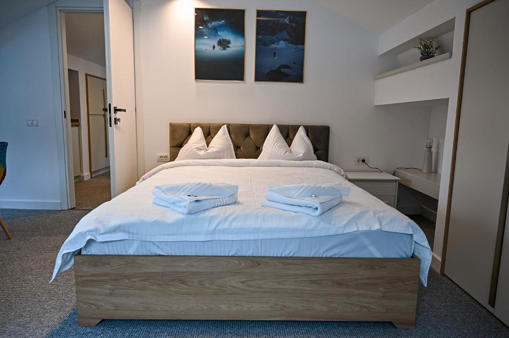 Postel nebo postele na pokoji v ubytování Camere de Inchiriat IGLOO