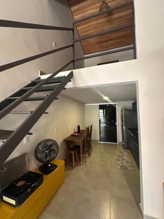 Kuchyň nebo kuchyňský kout v ubytování Loft Rio da Mata