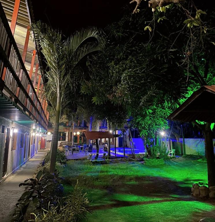 Zahrada ubytování Hostal Luz de Luna
