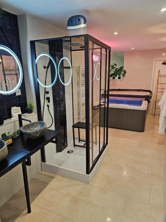 Koupelna v ubytování Appartement SPA - W&M Suite