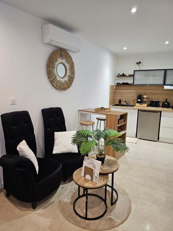 Kuchyň nebo kuchyňský kout v ubytování Appartement SPA - W&M Suite