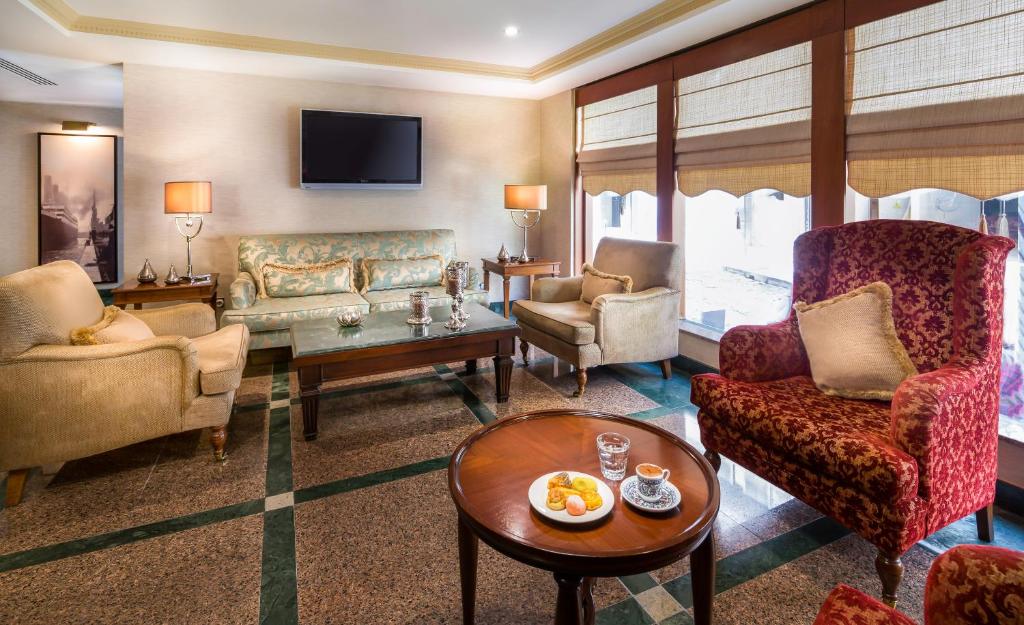Posezení v ubytování Titanic Comfort Sisli