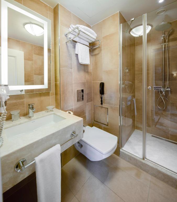 Koupelna v ubytování Titanic Comfort Sisli