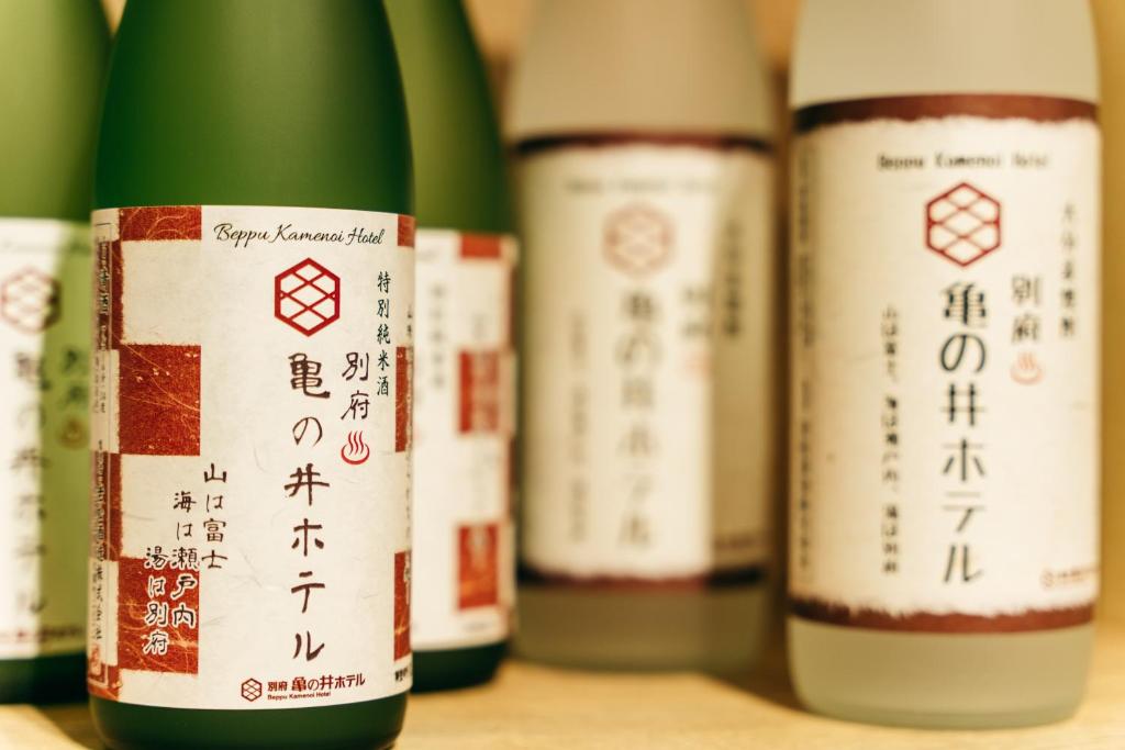 Nápoje v ubytování KAMENOI HOTEL Beppu