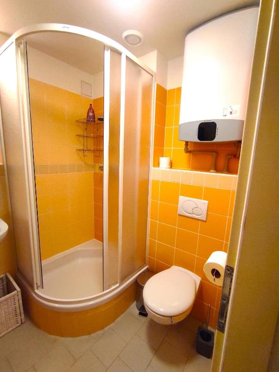 Koupelna v ubytování Apartmány Říčky III.