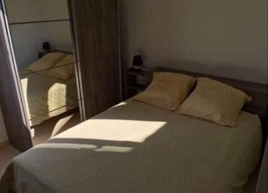 Postel nebo postele na pokoji v ubytování Gîte des lacs et cascades