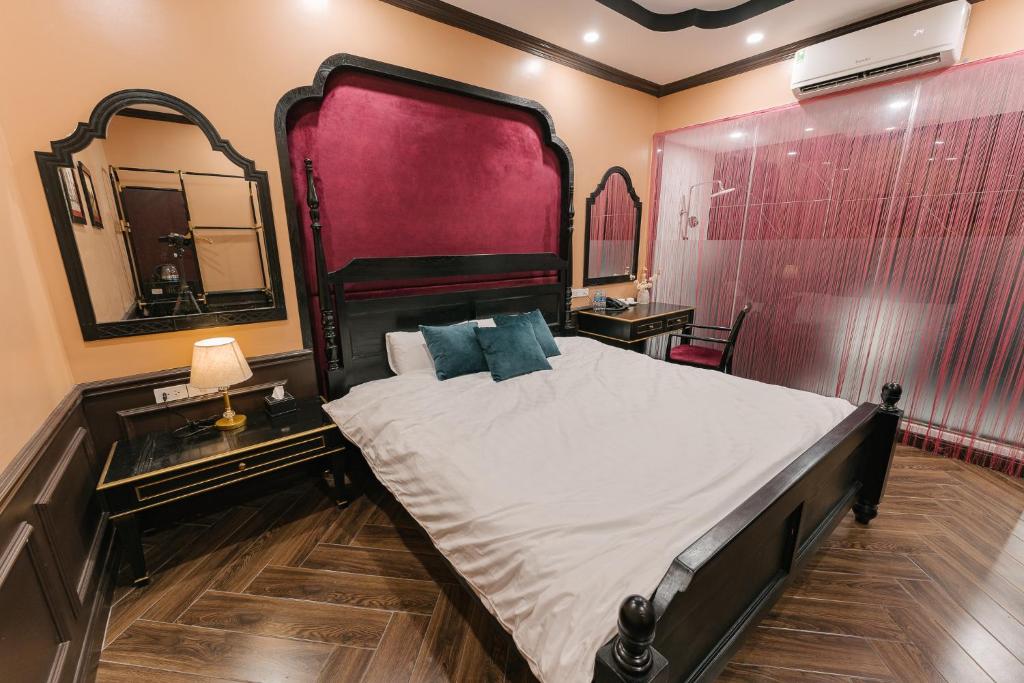Postel nebo postele na pokoji v ubytování Ann Home Ha Noi