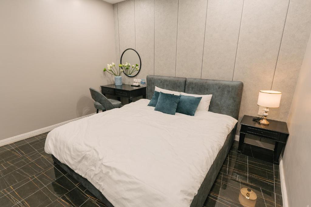 Postel nebo postele na pokoji v ubytování Ann Home Ha Noi