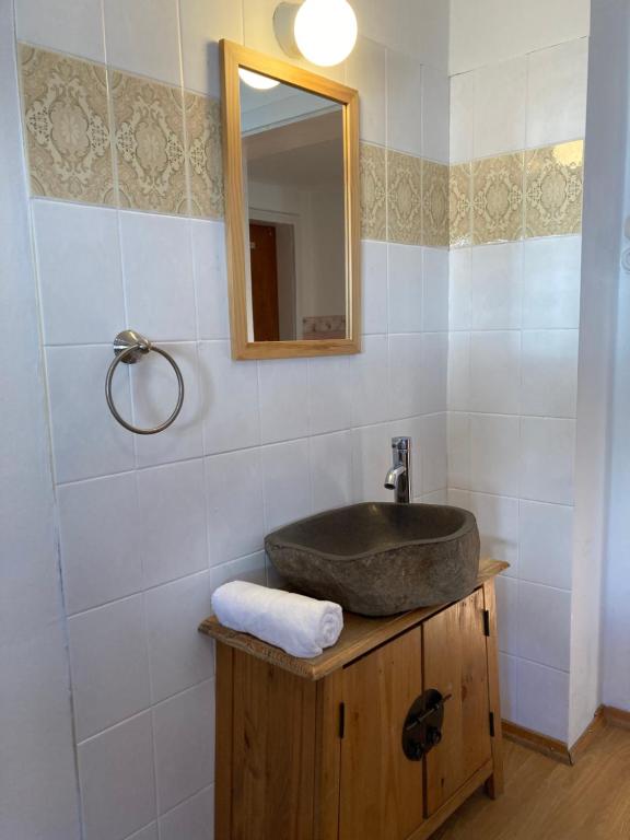Koupelna v ubytování Bären Appartements