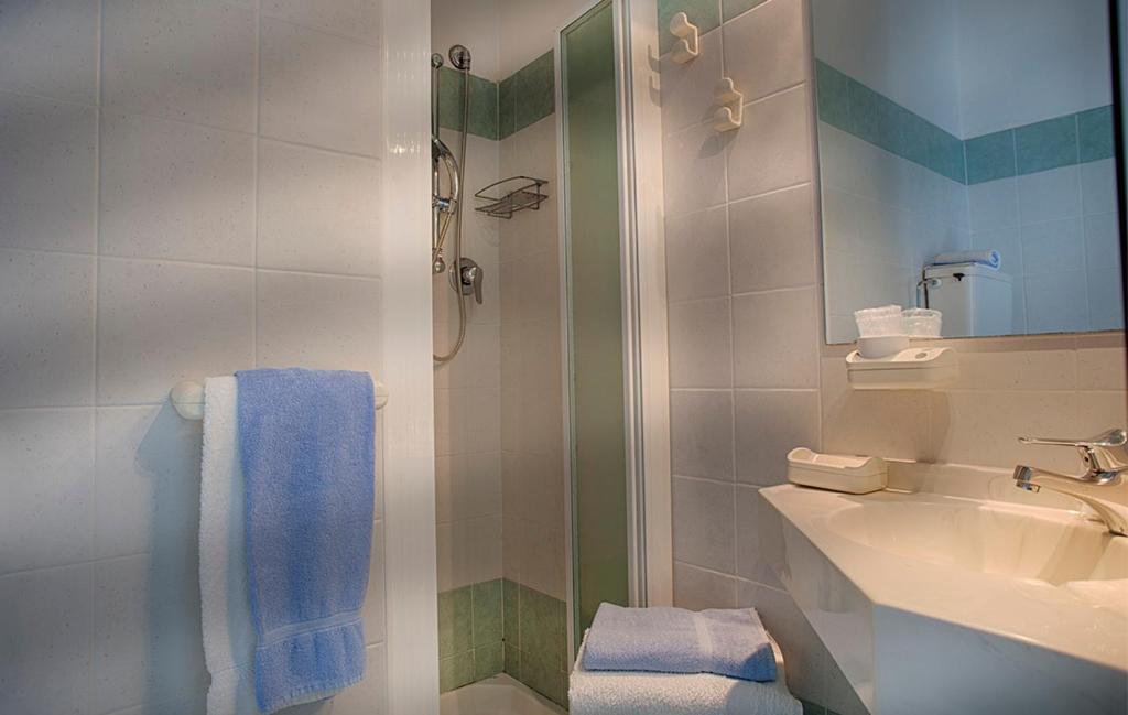 Koupelna v ubytování Hotel Nettuno