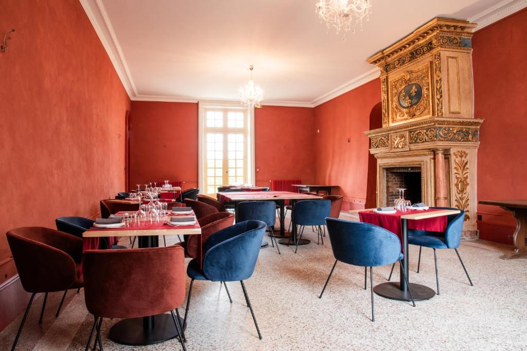 Posezení v ubytování Château de Roques