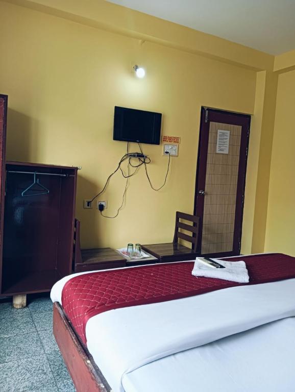 TV a/nebo společenská místnost v ubytování Hotel Swagat