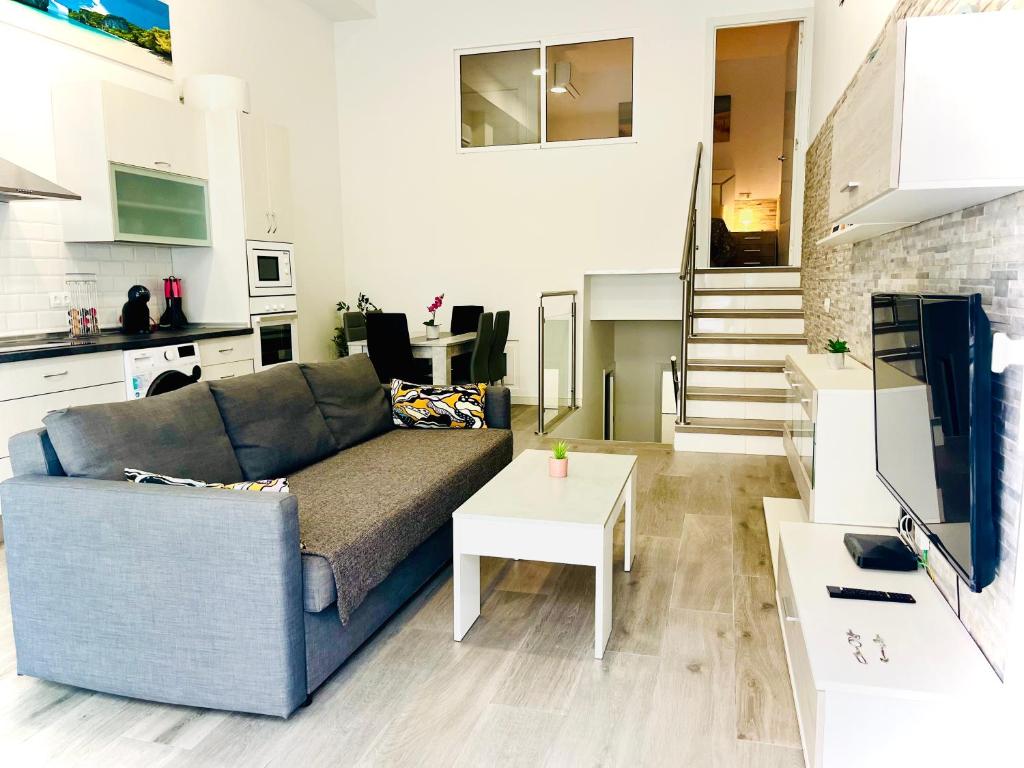 Et opholdsområde på Luxury Carihuela Beach