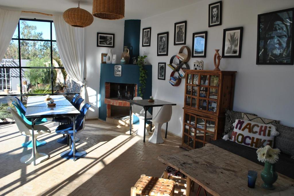 Posezení v ubytování Maison Sidi et Lalla