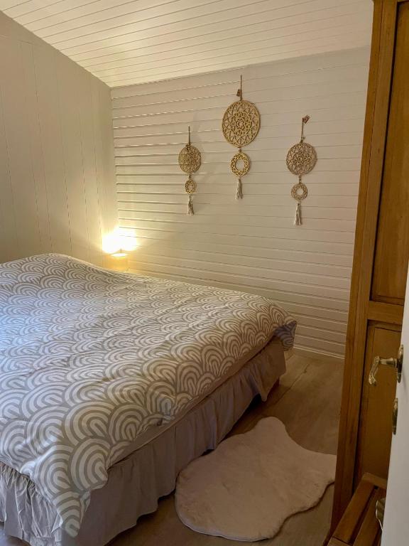 Postel nebo postele na pokoji v ubytování Chalet Sint-Hubertus Du Bois