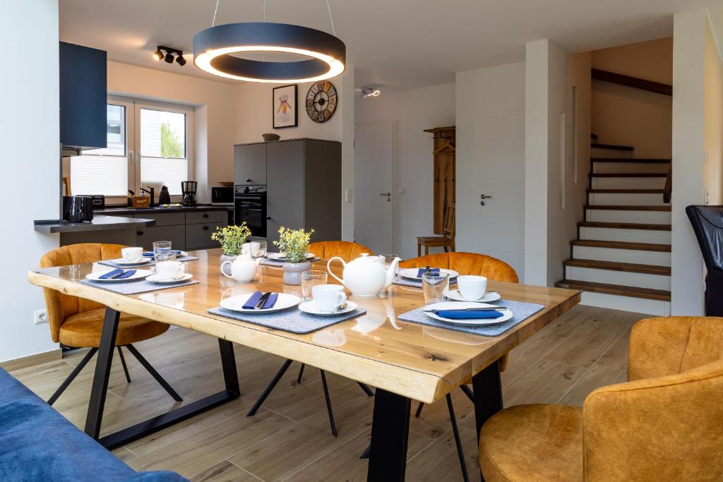 Posezení v ubytování Ferienhaus Strandnest Dangast