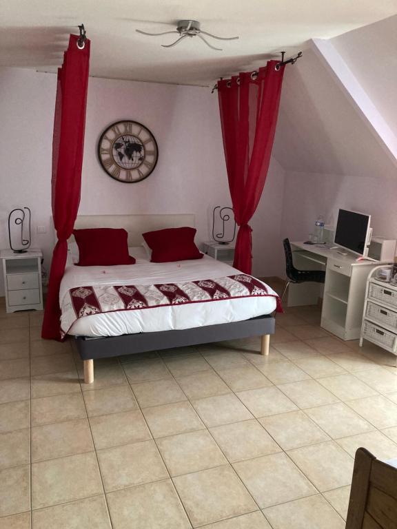 Postel nebo postele na pokoji v ubytování La Grande Mare