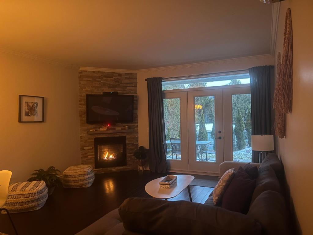 Posezení v ubytování Condo Le Champlain-102