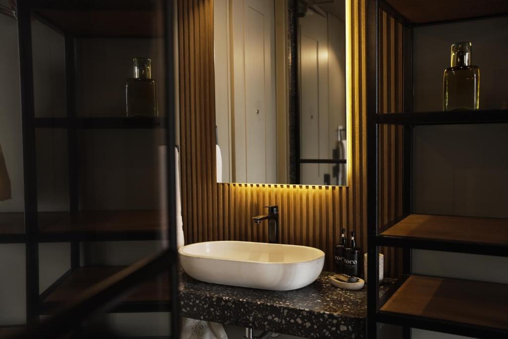 Koupelna v ubytování Hotel Coco
