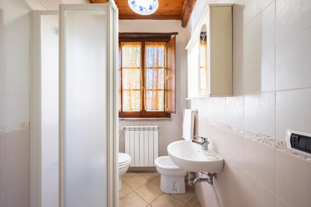 Koupelna v ubytování Relais Il Ciliegio