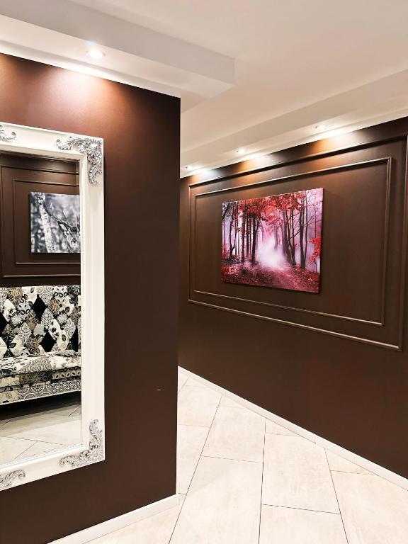 TV a/nebo společenská místnost v ubytování Galina's SAUNA-SPA!
