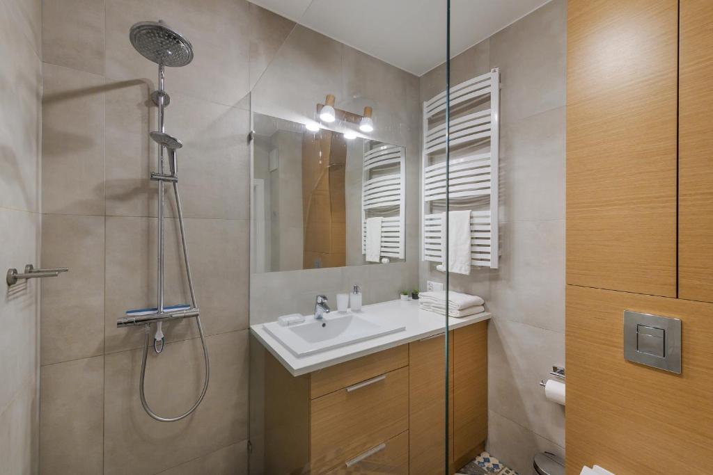 Kúpeľňa v ubytovaní Amber Baltic Apartment