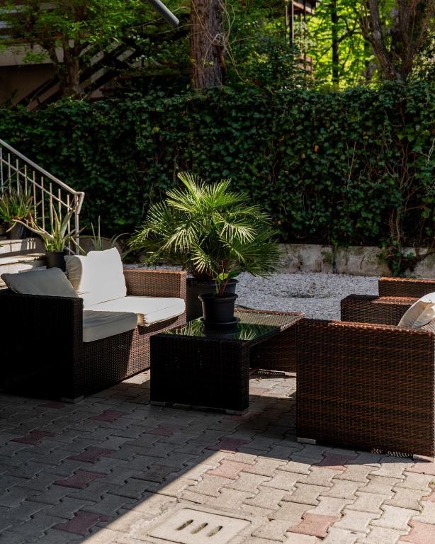 A garden outside Hotel Chery