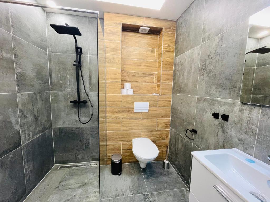 Koupelna v ubytování Apartmány TWINS