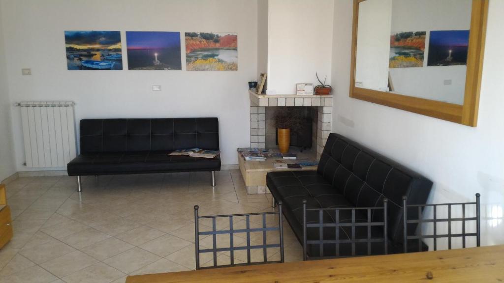 Posezení v ubytování B&B Gelsimori
