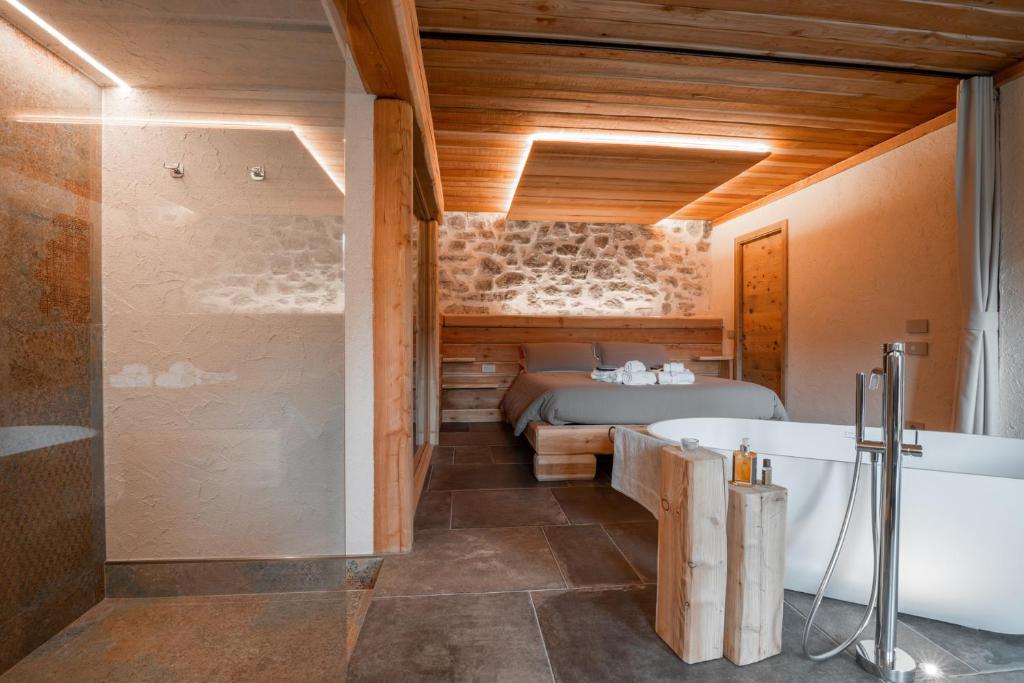 Koupelna v ubytování Chalet Noèr