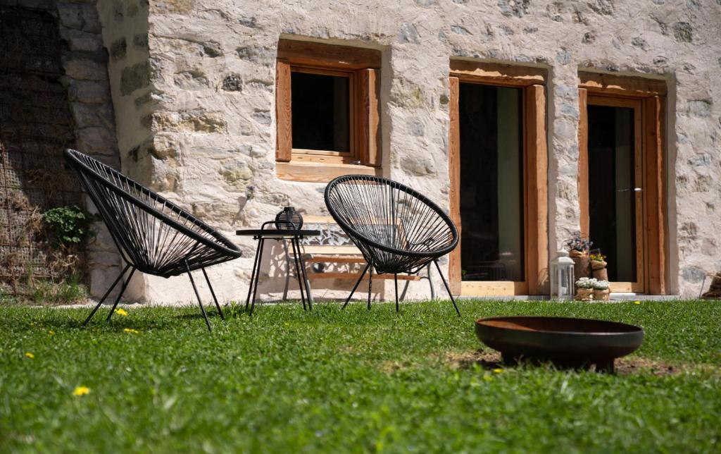 Zahrada ubytování Chalet Noèr