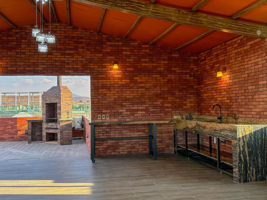 Balkón nebo terasa v ubytování Exclusiva suite en el centro de Zapotlanejo 205