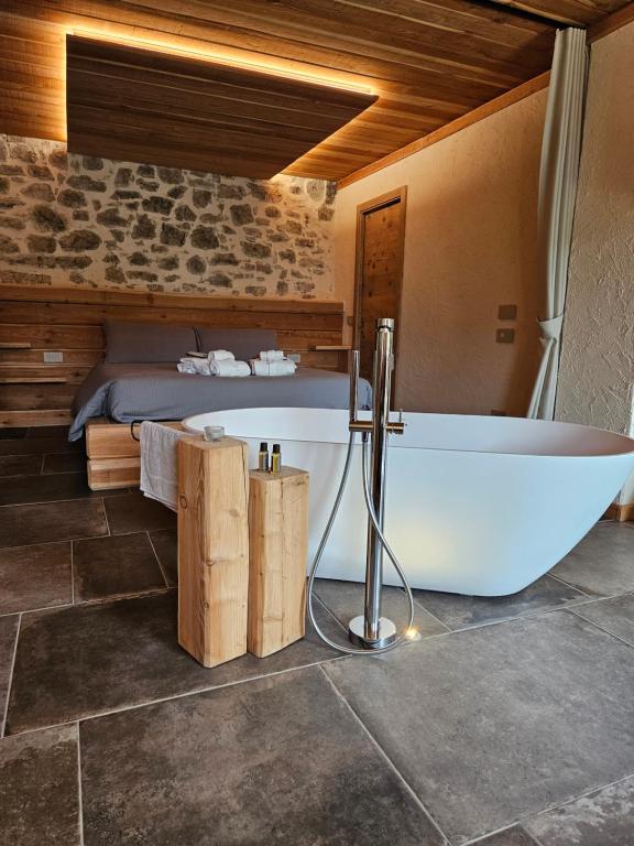 Koupelna v ubytování Chalet Noèr