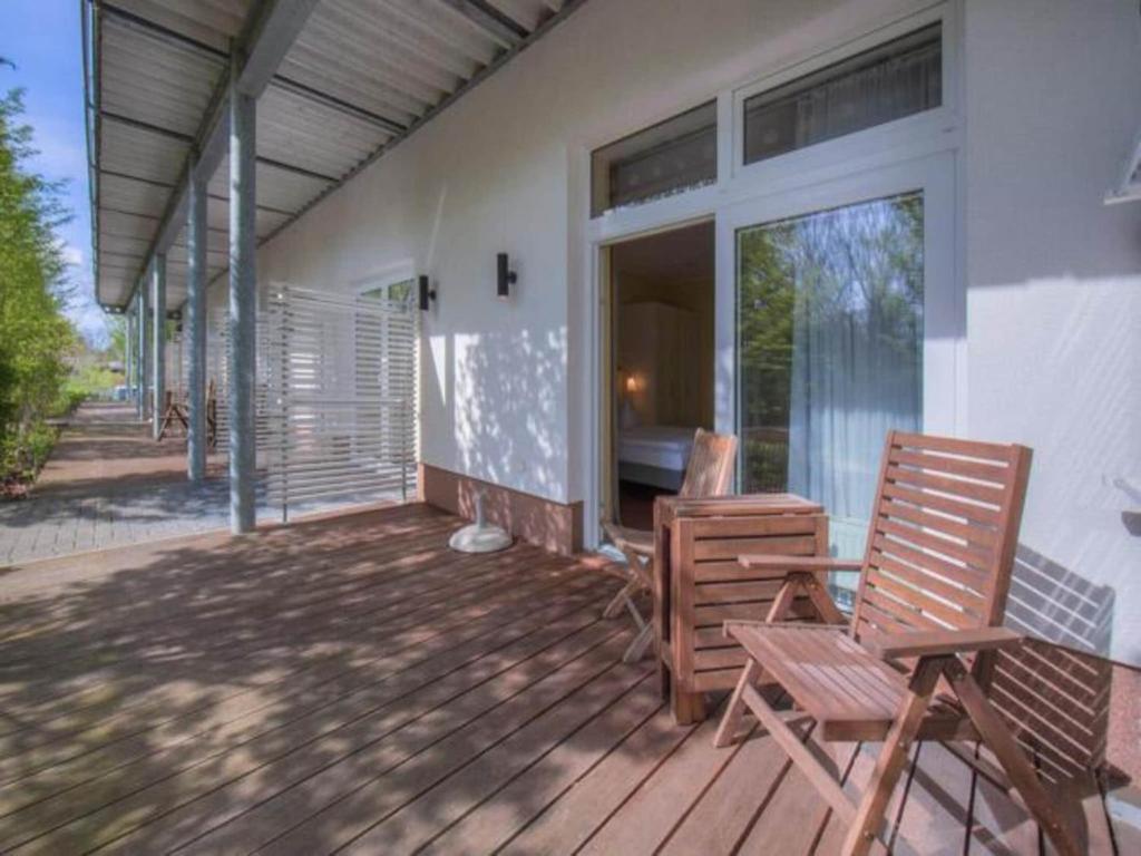 Kawasan patio atau luaran di Unvergessliches Apartment am See