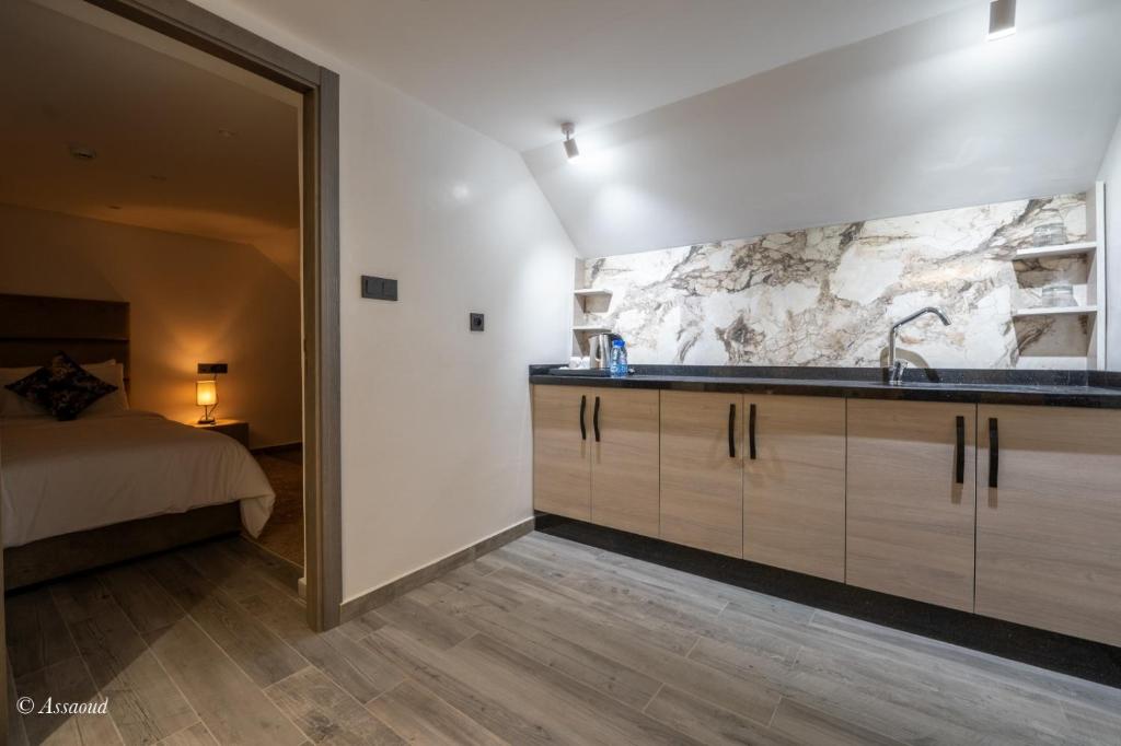 Postel nebo postele na pokoji v ubytování Luxury Chaouen