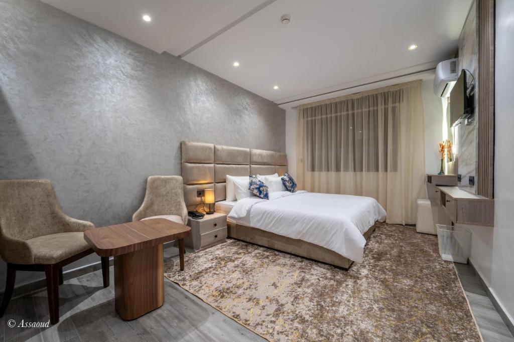 Postel nebo postele na pokoji v ubytování Luxury Chaouen
