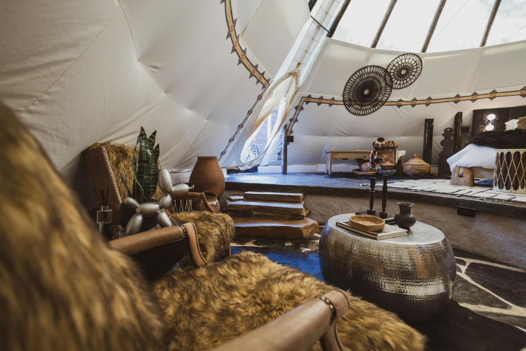 Fotografie z fotogalerie ubytování Lobo Tipi at El Mistico Ranch v destinaci Nogal