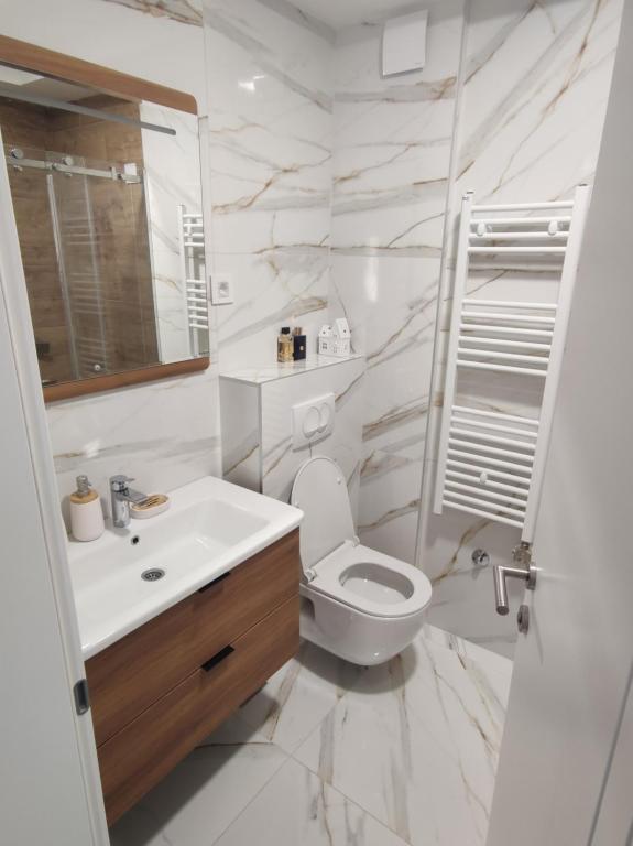 Een badkamer bij Safran 604