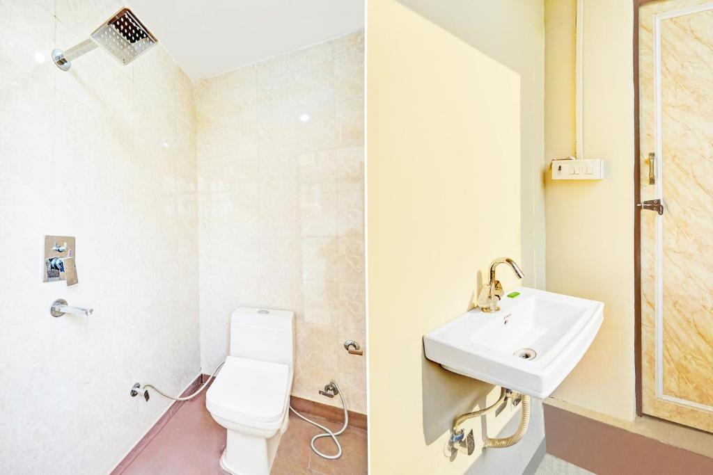 Koupelna v ubytování Super Hotel O JPS Lux