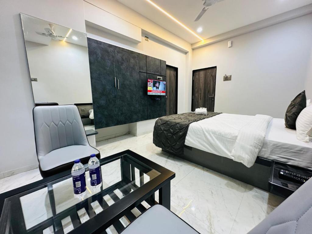 TV a/nebo společenská místnost v ubytování Hotel Diamond Executive