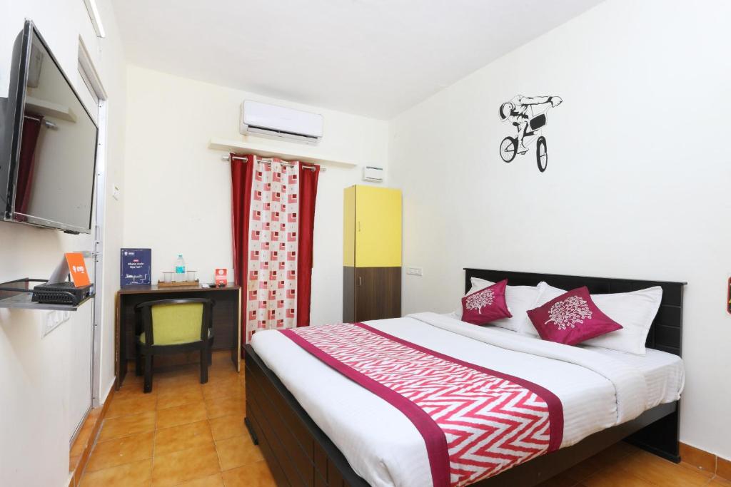 Postel nebo postele na pokoji v ubytování Hotel O India Gate Par View