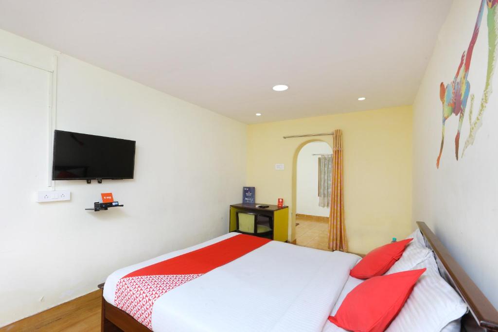 Postel nebo postele na pokoji v ubytování Hotel O India Gate Par View