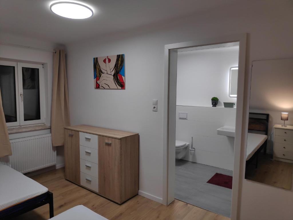 Koupelna v ubytování Aparthotel Horn Bahnstrasse