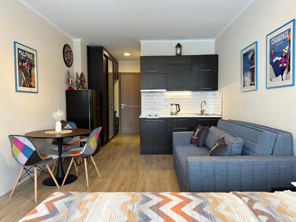 Posezení v ubytování New Gudauri Alpen Apartments