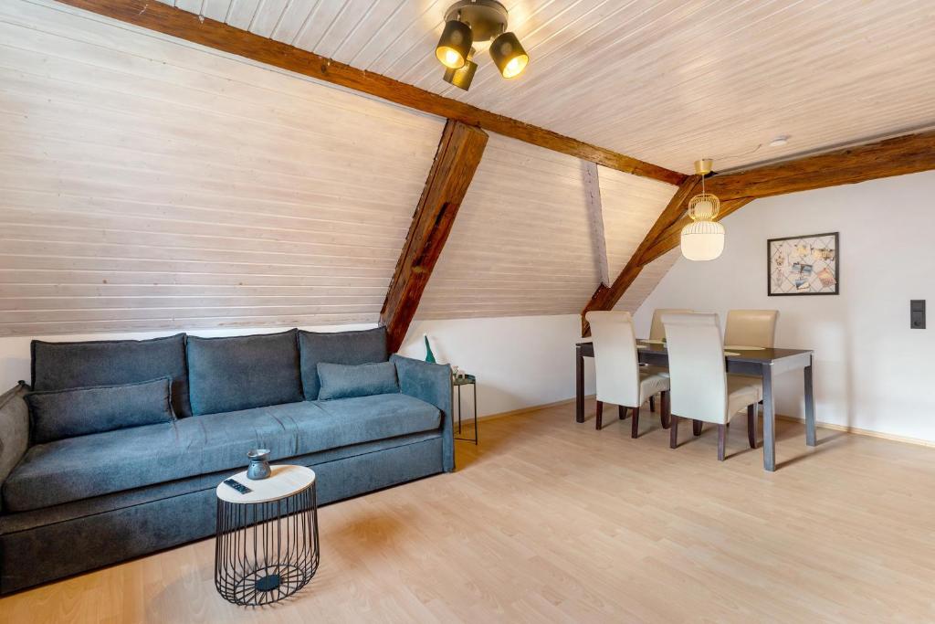 Posezení v ubytování Ferienwohnung Faller