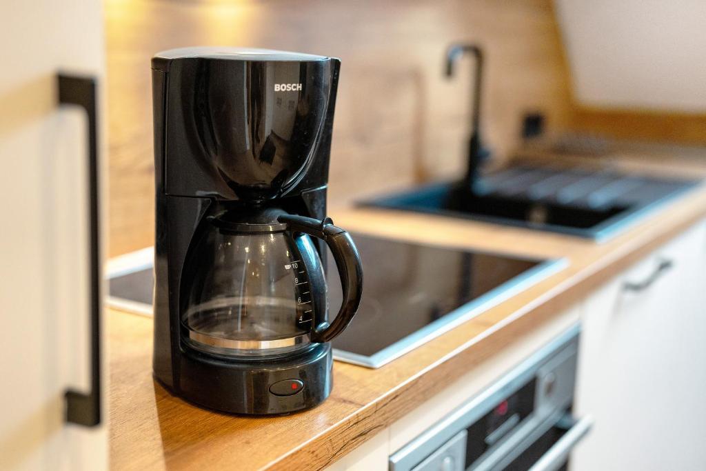 Kuchyň nebo kuchyňský kout v ubytování Ferienwohnung Faller