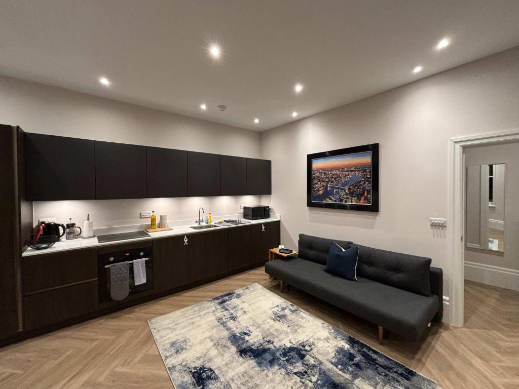 Η κουζίνα ή μικρή κουζίνα στο Modern 1Bed Apartment supercentral
