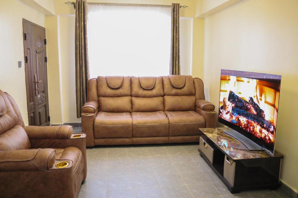 Posezení v ubytování Shirpelle Suites BNB