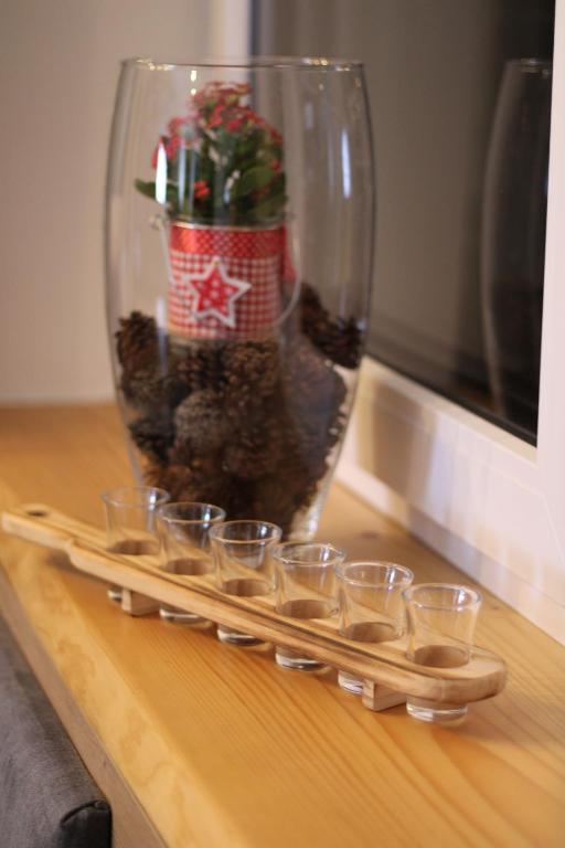 Nápoje v ubytování Ferienwohnung Enzian